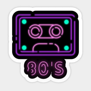 Cassette Music 80's Sticker